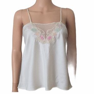 Vintage Alice Maloof  1960’s cream camisole
